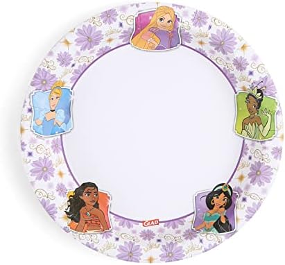 Glad for Kids Disney Princess Disposable Paper Plates, 8.5 in, 40 Ct, 8-Pk