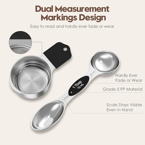 Magnetic Measuring Cups and Spoons Set – 304 Stainless Steel