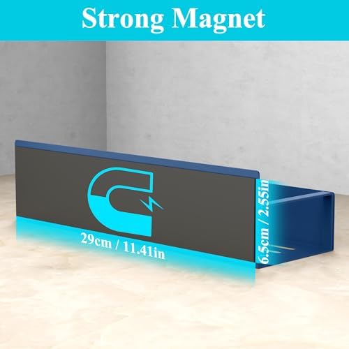 HuggieGems Metal Magnetic Spice Rack for Refrigerator Royal Blue, 4 Pack