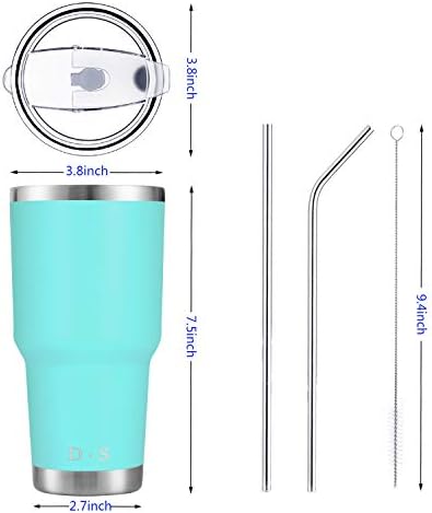 D·S 30oz Mint Tumbler Double Wall Vacuum Insulated Travel Coffee Mug