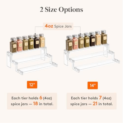 Lifewit 14″ Spice Rack, Perfume Cologne Stand, Tool-Free Assembly, 2 Pcs