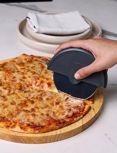 Zyliss Pizza Cutter with Removable Wheel, Pizza Cutter & Wheel Slicer, Gray