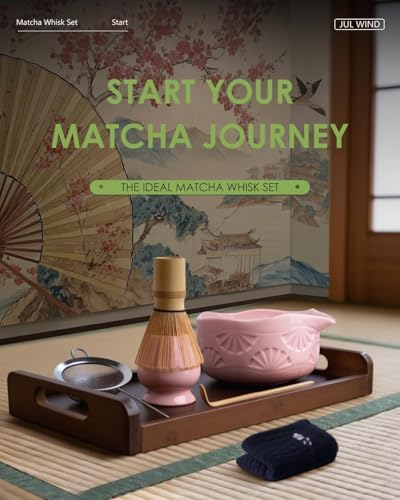 Matcha Whisk Set, Matcha Set Includes Bamboo Whisk, Ceramic Bowl