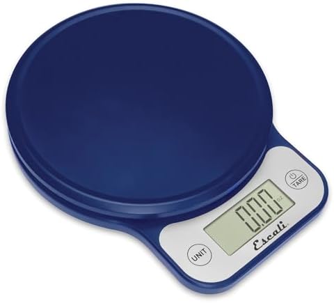 Escali Telero Digital Food Scale, High Precision Kitchen Scale for Cooking, Baking, Portion Control, Meal Prep, Weigh in Grams and Ounces, 11 lb Capacity, Blue (T136)