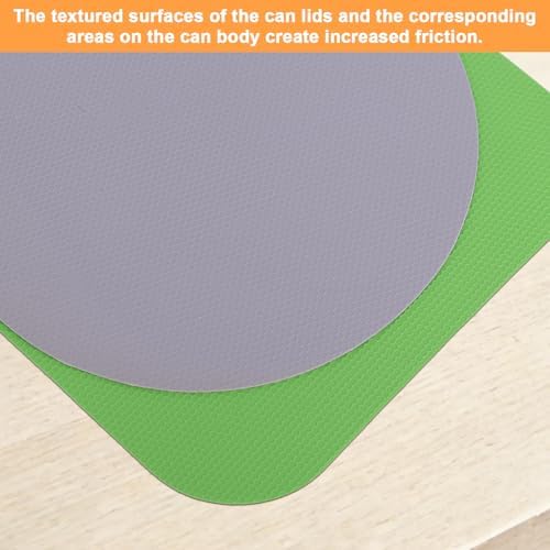 LUTER 4pcs Jar Opener Gripper Pad for Seniors with Weak Hands, Rubber