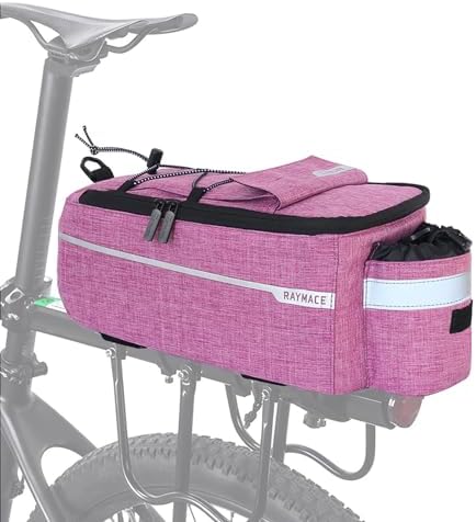 RAYMACE Bike Rear Rack Bag, Bike Trunk Cooler Bag