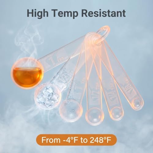 6 PCS Measuring Spoons Set,Translucent