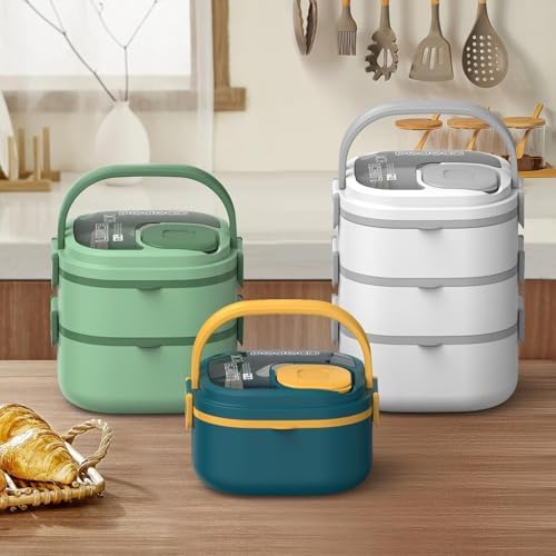 PEDECO Stackable Stainless Steel Bento Box with Insulated bag,Adult & Kids Luch Box,Leak-Proof,1-Tier Bento box,Lunch Box With Portable Sauce Pod and Cutlery-for Teens/Toddler,Dishwasher Safe,Blue