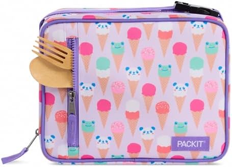 PackIt Freezable Classic Lunch Box, Ice Cream Critters
