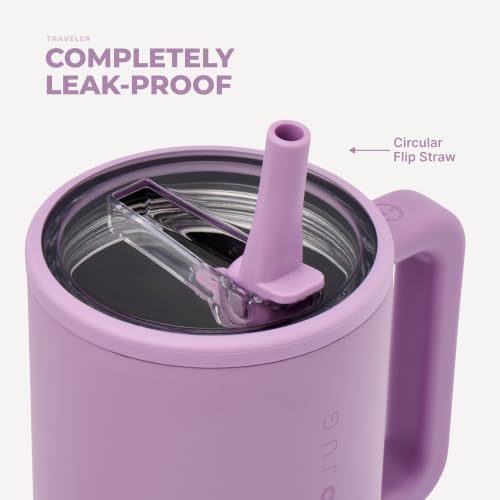HydroJug Traveler 40oz, Insulated Tumbler with Handle & Straw, Pixie