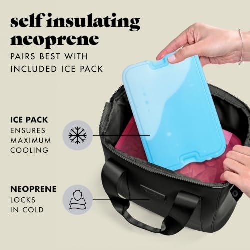 Fit & Fresh Remi Neoprene Lunch Bag for Women w/Ice Pack & Containers