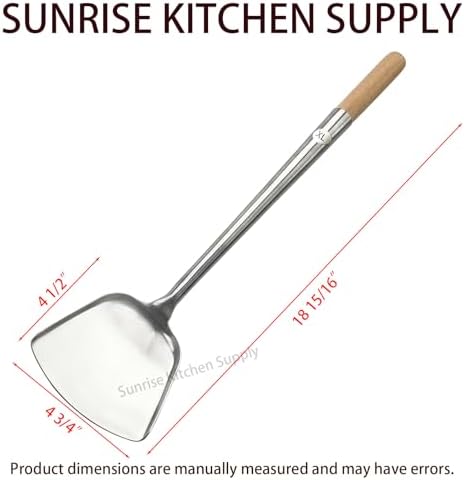 Sunrise Commercial Grade Wok Spatula/Ladle (#XL Shovel (18.95"L))