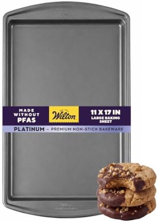 Wilton Platinum Non-Stick Large Baking Sheet, Made Without PFAS, 11x17 in.