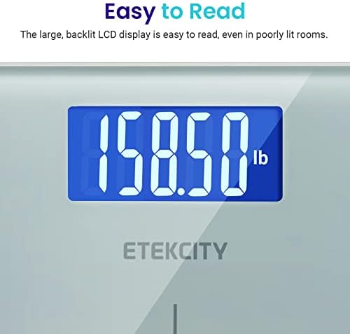 Etekcity Digital Body Weight Bathroom Scale with Step-On Technology, 400 Lb, White (Pack of 2)