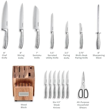 Cuisinart 15-Piece Stainless Steel Soft Hammer Block Set