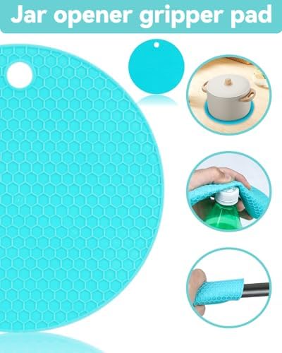 Jar Opener 3-Piece Set, Can and Bottle Opener for Weak Hands