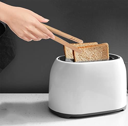Bamboo Toast Tongs, 7 Inches Mini Wood Cooking Tong with Anti-slip Design Great for Serving Food/Toaster/Bread & Pickles/Sugar/Barbecue,Small Kitchen Tongs Multi-use for Salad, Grilling, Frying (8)