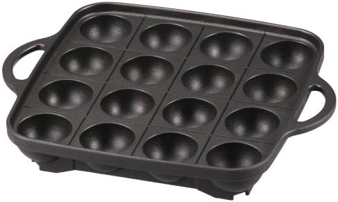 Iwatani Takoyaki Grill Pan , Medium, Black