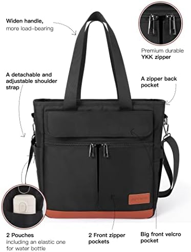 JOYHILL Lunch Box for Women Lunch Bag 16L Insulated Leakproof Work Black