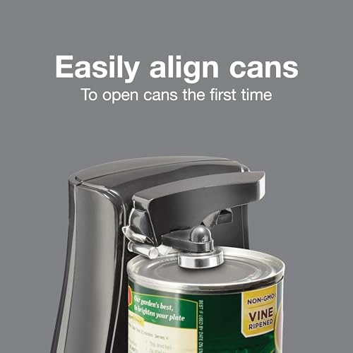Proctor Silex Power Electric Automatic Can Opener for Kitchen with Knife Sharpener, Twist-off Easy-Clean Lever, Cord Storage, Black (75217PS) (Pack of 2)