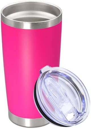 20oz Tumbler Stainless Steel Tumbler Coffee Tumbler with Lid Hot Pink, 1P