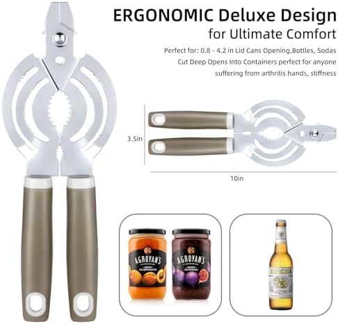 Multi Jar Opener, Bottle Opener for Seniors with Arthritis