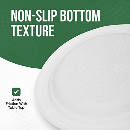 TaidMiao 6 inch Paper Plate 100 Pack Small Disposable, 100% Compostable
