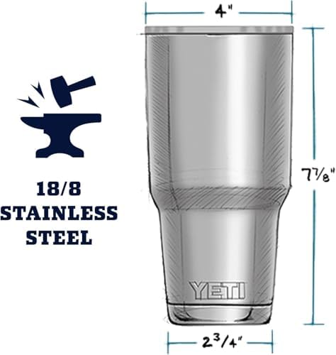 YETI Rambler 30 oz Tumbler, Stainless Steel, Vacuum Insulated with MagSlider Lid, Pace Purple