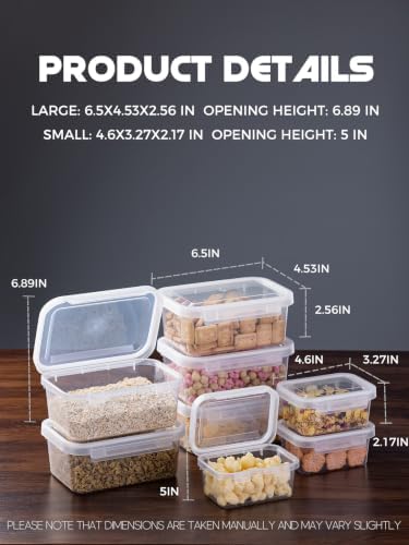 LivLab Mker 8 Sets Food Storage Containers with Lids - Meal Prep Containers