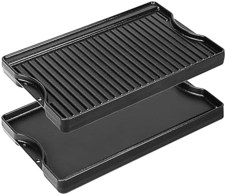 Utheer Nonstick Reversible Cast Iron Griddle 16.5" x 10.5"