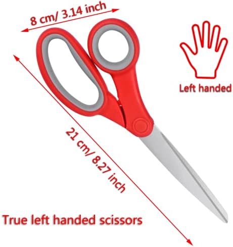 Left Handed Scissors and Left Handed Kitchen Scissors (2 Pack)