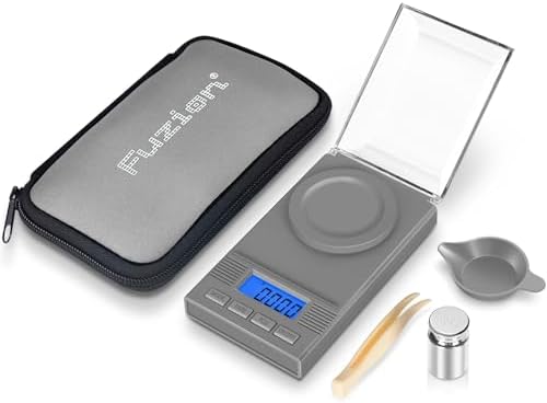 Fuzion Digital Milligram Scale 50g/0.001g, Powder Scale 6-in-1 Kit