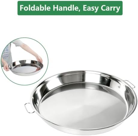 18" Drip Pan for Big Green Egg XLarge Accessories BGE XL Replacement Parts | Stainless Steel, 18 inch