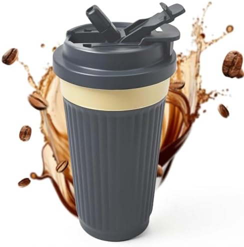 Vacuum Insulated Stainless Steel Travel Coffee Mug,Leak Proof Cup with Lid