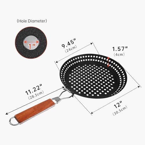 12" Grill Pan for Indoor Cooking