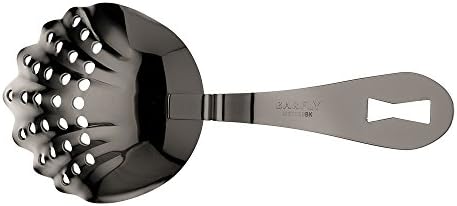 Barfly Scalloped Julep Bar Strainer, O/S, Gun Metal Black