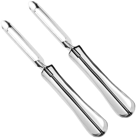 2PCS Stainless Steel Vegetable & Potato Peeler Sharp Blade Dual Handed