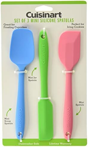 Cuisinart Mini Silicone Spatulas, Set of 3, Multicolor, CTG-00-S3MS