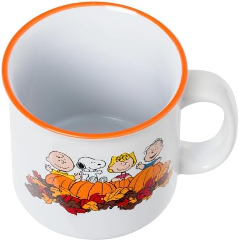 Silver Buffalo Peanuts Suddenly Fall Season Quote, Ceramic Camper Mug, 20oz