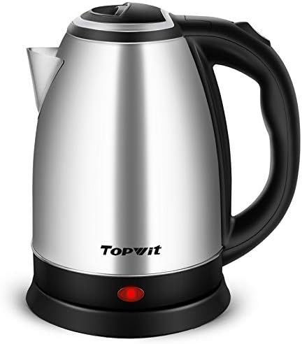 TOPWIT 2.0L Stainless Steel Electric Kettle, Rapid Boiling Hot Water Kettle