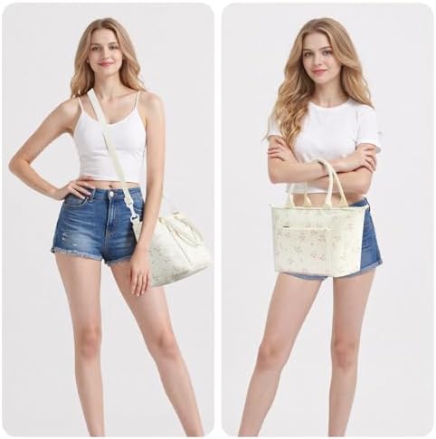Lunch Bag for Women Adult Large Insulated Lunch Box Girl Cute Corduroy Lunch Tote Bags Reusable Leakproof Cooler Work Picnic