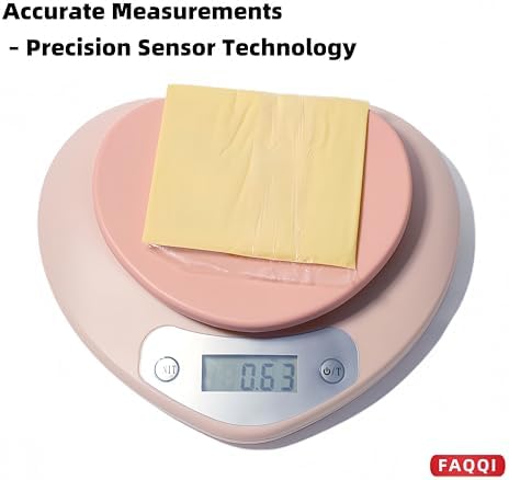 Cute Kitchen Scale, Digital Food Scale with LCD Display, Pink