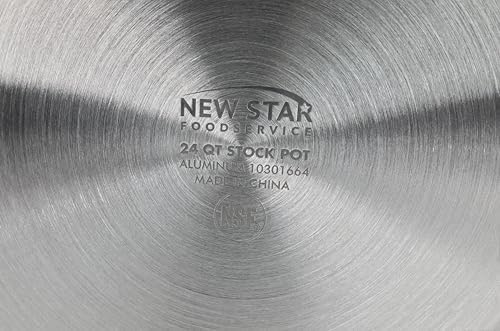 New Star Foodservice 24 Qt Aluminum Stock Pot, No Cover