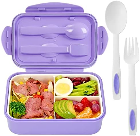 LOVINA Bento Lunch Box for Adults Kids - 1100ML/Built-in Utensil, BPA-Free