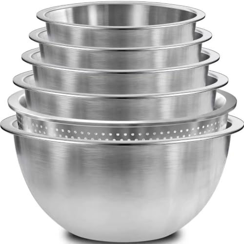 Stainless Steel Mixing Bowls with Colander, Kitchen Gadgets Home Essentials