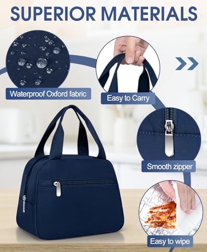 Lunch Bag, Small Insulated Lunch Box for Women Men
