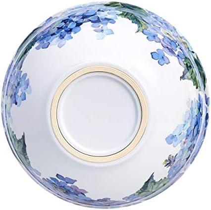 Amazon Basics Mixing Bowls with Lids, Nesting Melamine Serving Bowls, Non-Slip Base, BPA Free, Dishwasher Safe, 5 Sizes, Hydrangea Floral, Set of 10