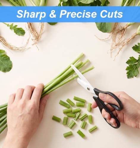 1 Pcs Ceramic Scissors, 8 Inch Ceramic Blade Kitchen Scissors All Purpose