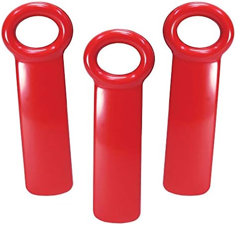 Brix Original Easy Jar Key Opener, Great for Kids and Arthritis and Carpal Tunnel Sufferers, 5.62-Inches, Set of 3, Red