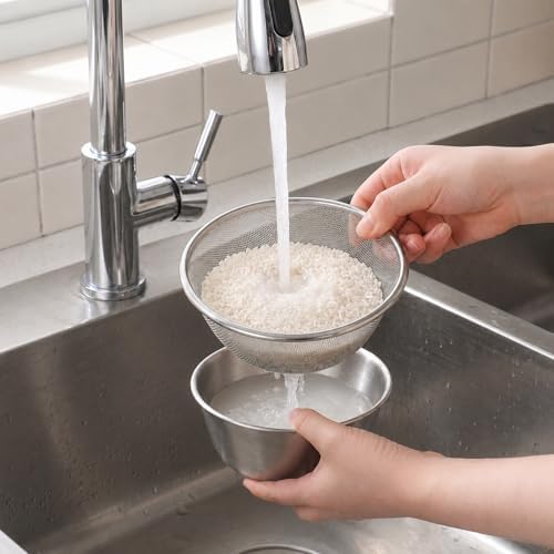 4 Pcs Mini Colander Food Strainer 304 Stainless Steel Fine Mesh Colander